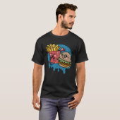 Burger And Fries Bestfriends Perfect Combo Grilled T-shirt (Voorkant volledig)