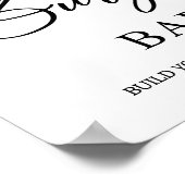 Burger Bar Trouwteken Poster (Hoek)