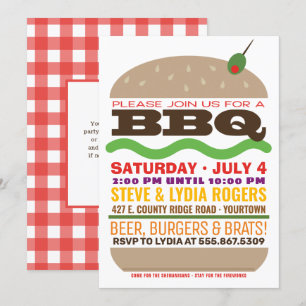 Burger Barbeque   Zomer BBQ Kaart