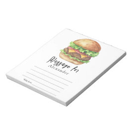 Burger BBQ Tijdcapsule Bericht Notitieblok