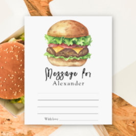 Burger BBQ-tijdscapsulebericht