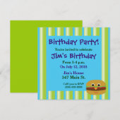 Burger Birthday Party - Uitnodigingen (Voorkant / Achterkant)