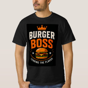 🍔 Burger Boss Grill Restaurant Teamleider 👑 T-shirt