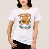 Burger Boss Tee – Funny Hustle Design for Foodies Tri-Blend Shirt (Voorkant)