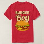 Burger Boy Cheeseburger Hamburger Food Lover T-shirt (Design voorkant)