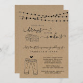 Burger & Brews voor ik het Vrijgezellenfeest van p Kaart (Voorkant / Achterkant)