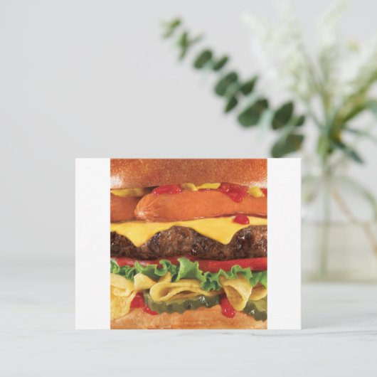 burger briefkaart (Staand voorkant)