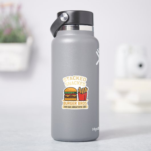 Burger Bros Sticker (HydroFlask)