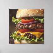 Burger Canvas Afdruk (Voorkant)