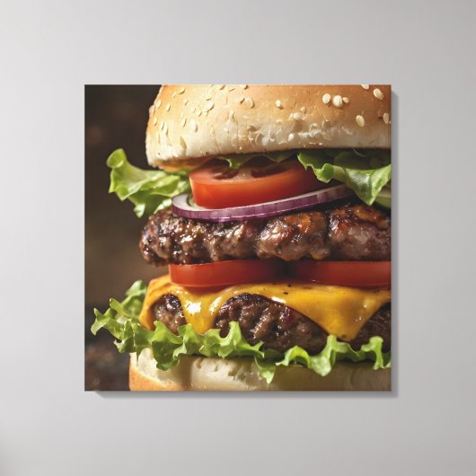 Burger Canvas Afdruk (Voorkant)