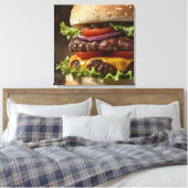 Burger Canvas Afdruk (Insitu (Slaapkamer))
