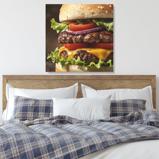 Burger Canvas Afdruk (Insitu (Slaapkamer))