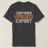 Burger Certified Hamburger Epert Distress T-shirt (Design voorkant)