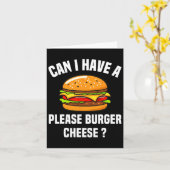 Burger Cheese Hamburger Cheese BBQ Funny SA Kaart (Gele Bloem)