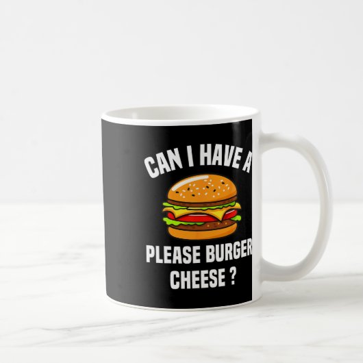 Burger Cheese Hamburger Cheese BBQ Funny SA Koffiemok (Rechts)