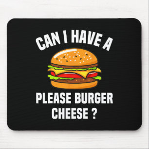 Burger Cheese Hamburger Cheese BBQ Funny SA Muismat
