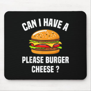 Burger Cheese Hamburger Cheese BBQ Funny SA Muismat