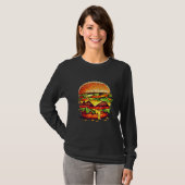 Burger Cheeseburger Hamburger Fast Food Burger Mot T-shirt (Voorkant volledig)