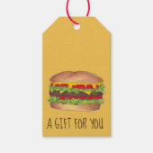 Burger Cheeseburger Reunion Picnic Cookout Party Cadeaulabel (Voorkant)