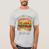 Burger Cheeseburger Reunion Picnic Cookout Party T-shirt (Voorkant)
