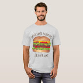 Burger Cheeseburger Reunion Picnic Cookout Party T-shirt (Voorkant volledig)