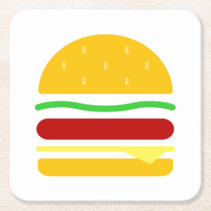 Burger Clipart Kartonnen Onderzetters