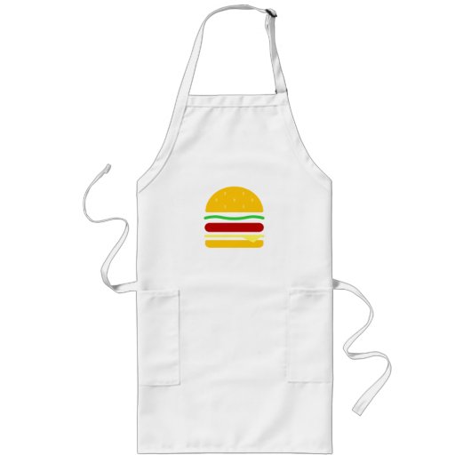 Burger Clipart Lang Schort (Voorkant)