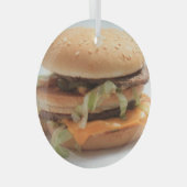 Burger Closeup Glas Ornament (Voorkant Rechts)