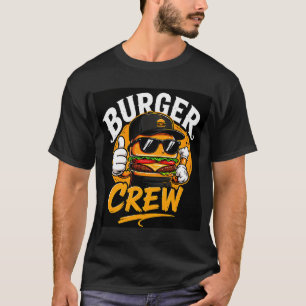 🍔 Burger Crew Creatief Restaurant Keukenpersonee T-shirt