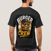 🍔 Burger Crew Creatief Restaurant Keukenpersonee T-shirt (Achterkant)