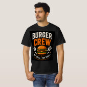 🍔 Burger Crew Fastfood Restaurant Personeel 👨🍳 T-shirt (Voorkant volledig)