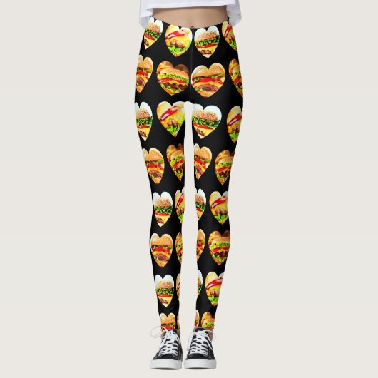 Burger Desire FoodMood Leggings (Voorkant)