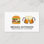 Burger en Beers Visitekaartje (Voorkant)