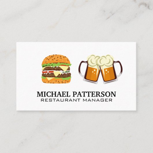 Burger en Beers Visitekaartje (Voorkant)