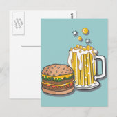Burger en Brew Briefkaart (Voorkant / Achterkant)