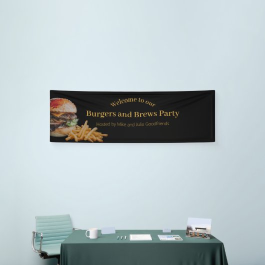 Burger en Brews Party Banner (Beurs)