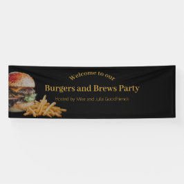 Burger en Brews Party Banner