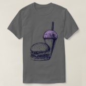 Burger en een Grape Snow Cone T-shirt (Design voorkant)