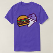 Burger en een Grape Snow Cone T-shirt (Design voorkant)
