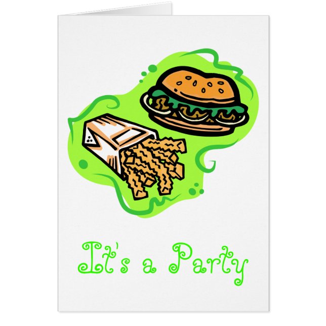 Burger en Fries (Voorkant)