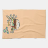 BURGER EN FRIES KITCHEN TOWEL THEEDOEK (Horizontaal)