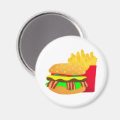 Burger en Fries Magneet (Voorkant / Achterkant)