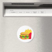 Burger en Fries Magneet (Insitu (Vaatwasser))