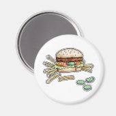 BURGER en FRIES MAGNET (Voorkant / Achterkant)