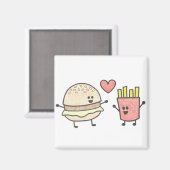 Burger en Fries Magnet (Voorkant / Achterkant)