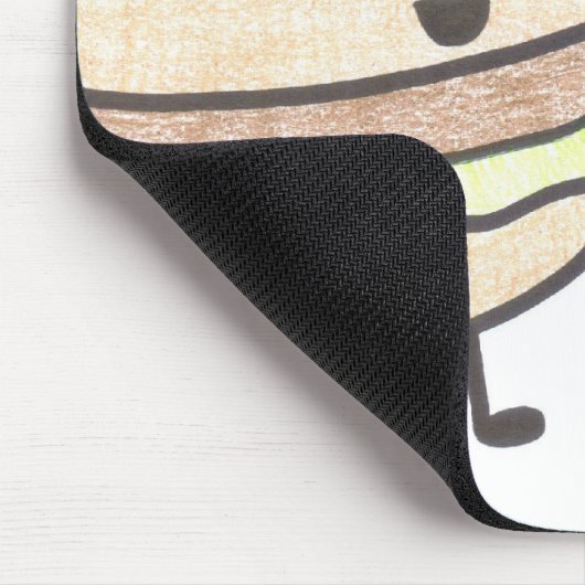 Burger en Fries Mousepad Muismat (Hoek)