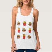 Burger en Fries Tanktop (Voorkant)