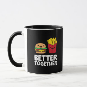 Burger En Frietjes Beter Samen Speelse Grafische S Mok