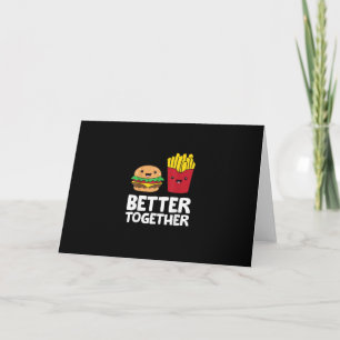 Burger En Frietjes Betere Samen Spelend Grafisch S Kaart
