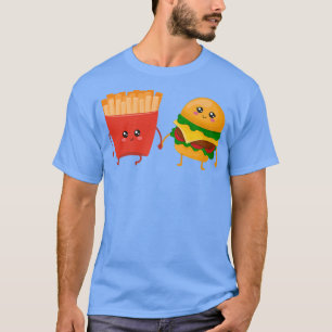 Burger en parenbranieschoper met Franse frons P T-shirt